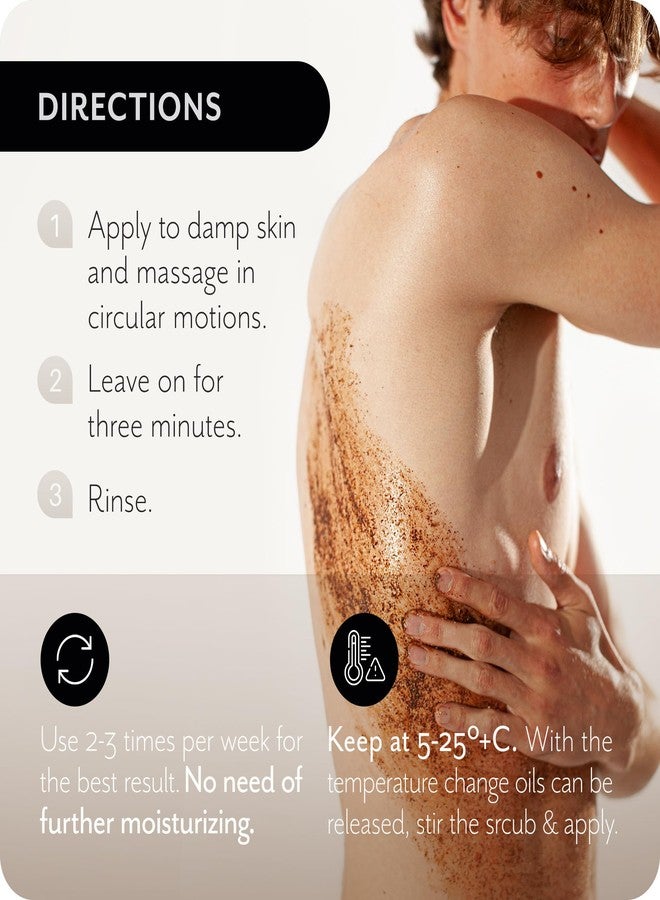 The Act Salt Body Scrub with Cocoa & Coffee Oil, Vitamin E, Menthol - Exfoliating Body Scrub for Moisturizing Skin, Cleansing - Home Spa Care, Gift for Women Men, Vegan, Organic 10.58 Oz - Image 4
