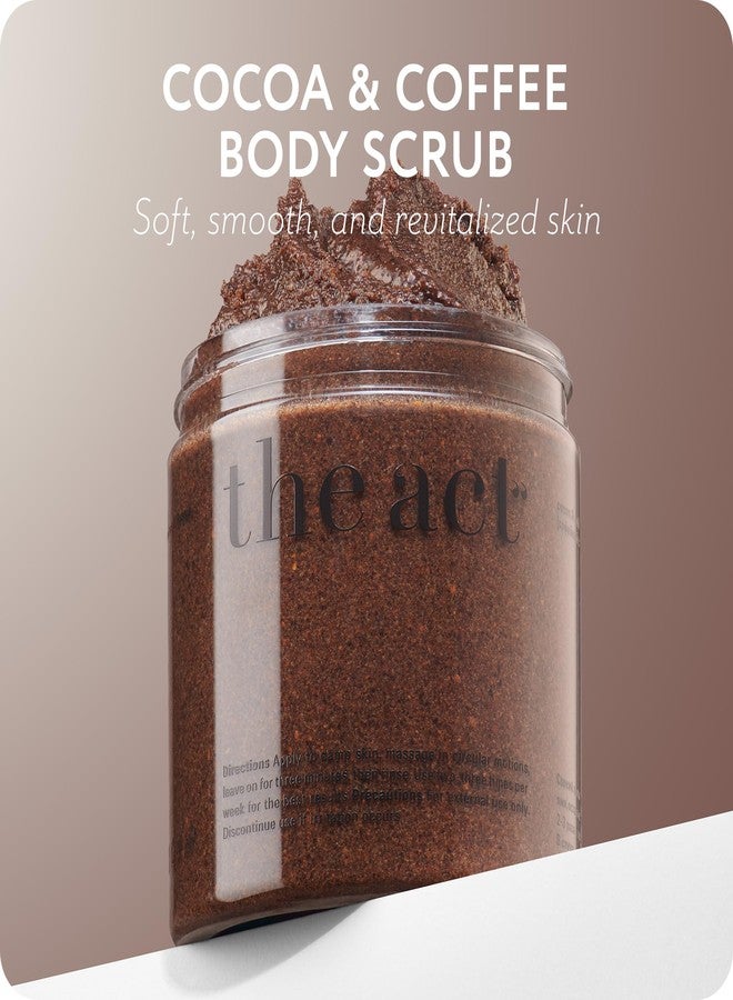 The Act Salt Body Scrub with Cocoa & Coffee Oil, Vitamin E, Menthol - Exfoliating Body Scrub for Moisturizing Skin, Cleansing - Home Spa Care, Gift for Women Men, Vegan, Organic 10.58 Oz - Image 2