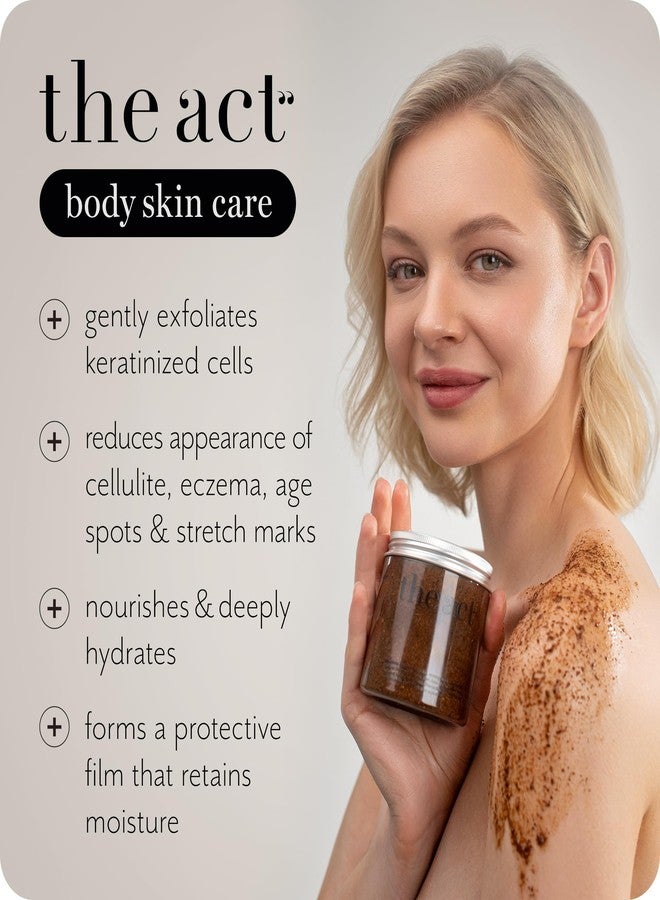 The Act Salt Body Scrub with Cocoa & Coffee Oil, Vitamin E, Menthol - Exfoliating Body Scrub for Moisturizing Skin, Cleansing - Home Spa Care, Gift for Women Men, Vegan, Organic 10.58 Oz - Image 3
