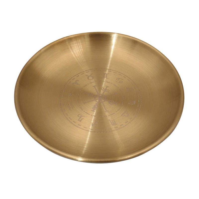 Amitofo Offering Bowl Prayer Ritual Plate Great for Altar use, Ritual use, Incense Burner, smudging Bowl, Decoration Bowl, offering Bowl (Twelve Tonstellations) - Image 1