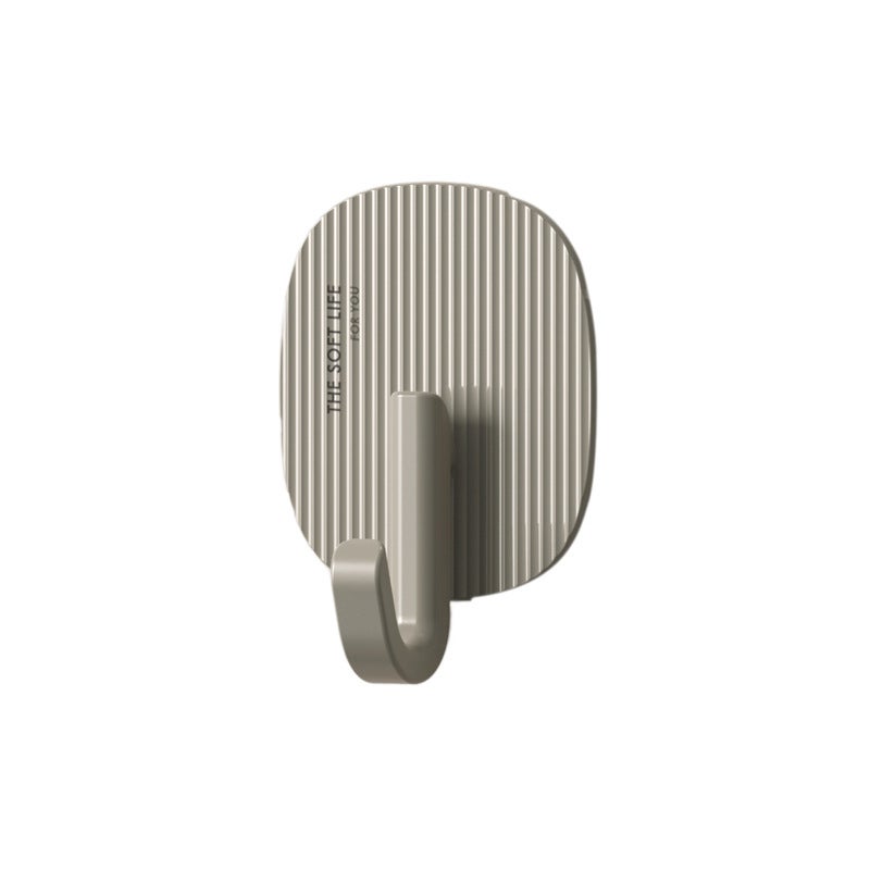 Seamless Adhesive Hooks for Bathroom  Kitchen Cream Gray [single pack]]
