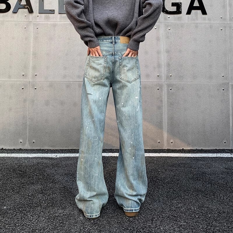 Unisex Classic Denim Jeans Loose Fit Daily Outdoor Wear - Image 3
