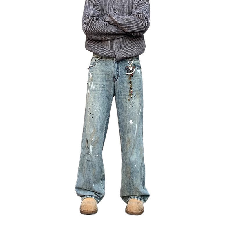 Unisex Classic Denim Jeans Loose Fit Daily Outdoor Wear - Image 5
