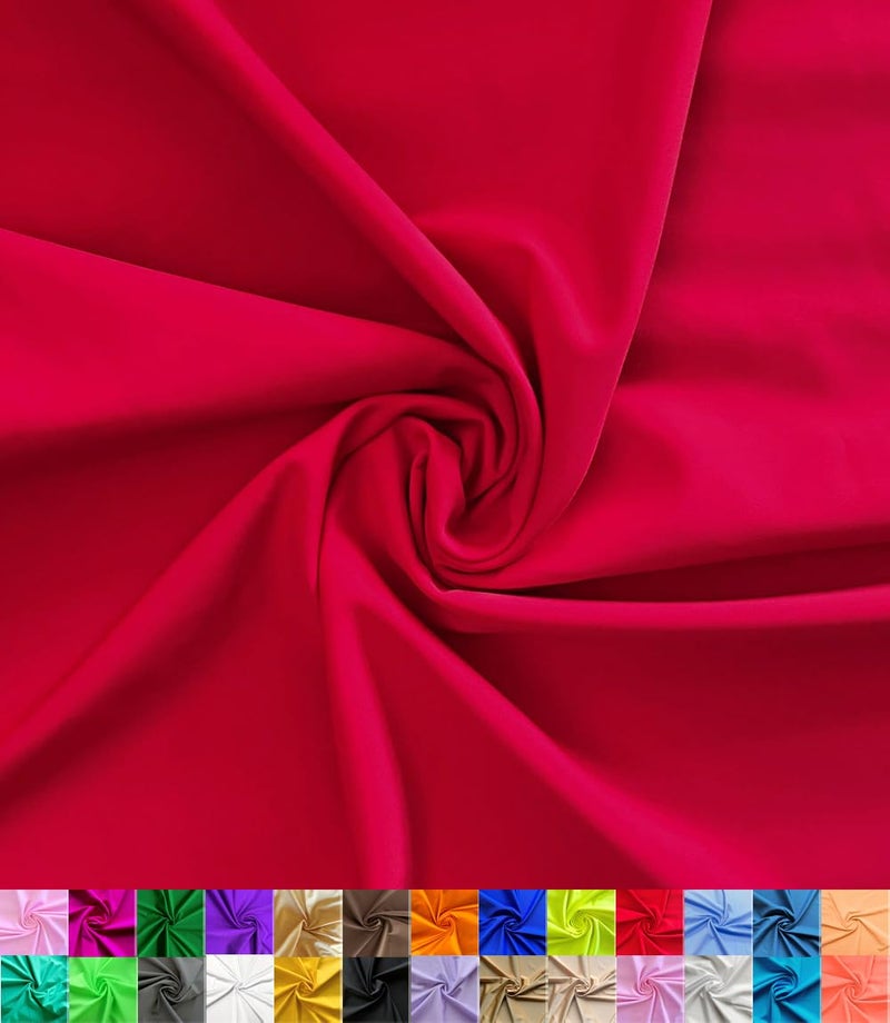 Nylon Spandex Fabric 80 Nylon 20 Spandex Swimwear Activewear Fabric 4Way Stretch Sports Dance Yoga Red 2 Yard