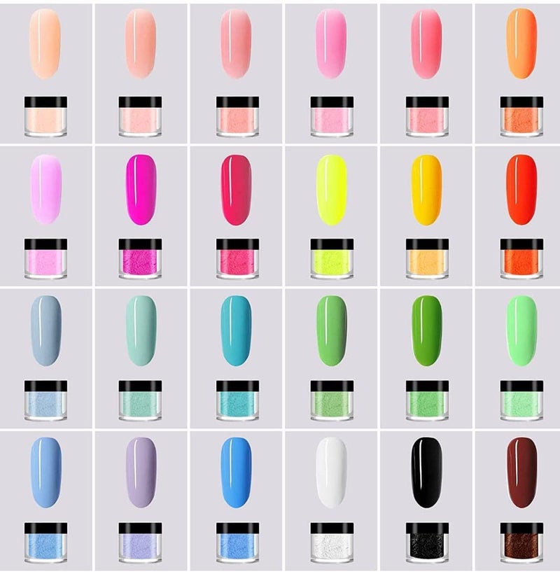 Acrylic powder set of 12 Colors Acrylic Nail Powder Set Colored Acrylic Powder for Nails DIY Art Design 3D Manicure Extension Gifts for Women and Girls - Image 2