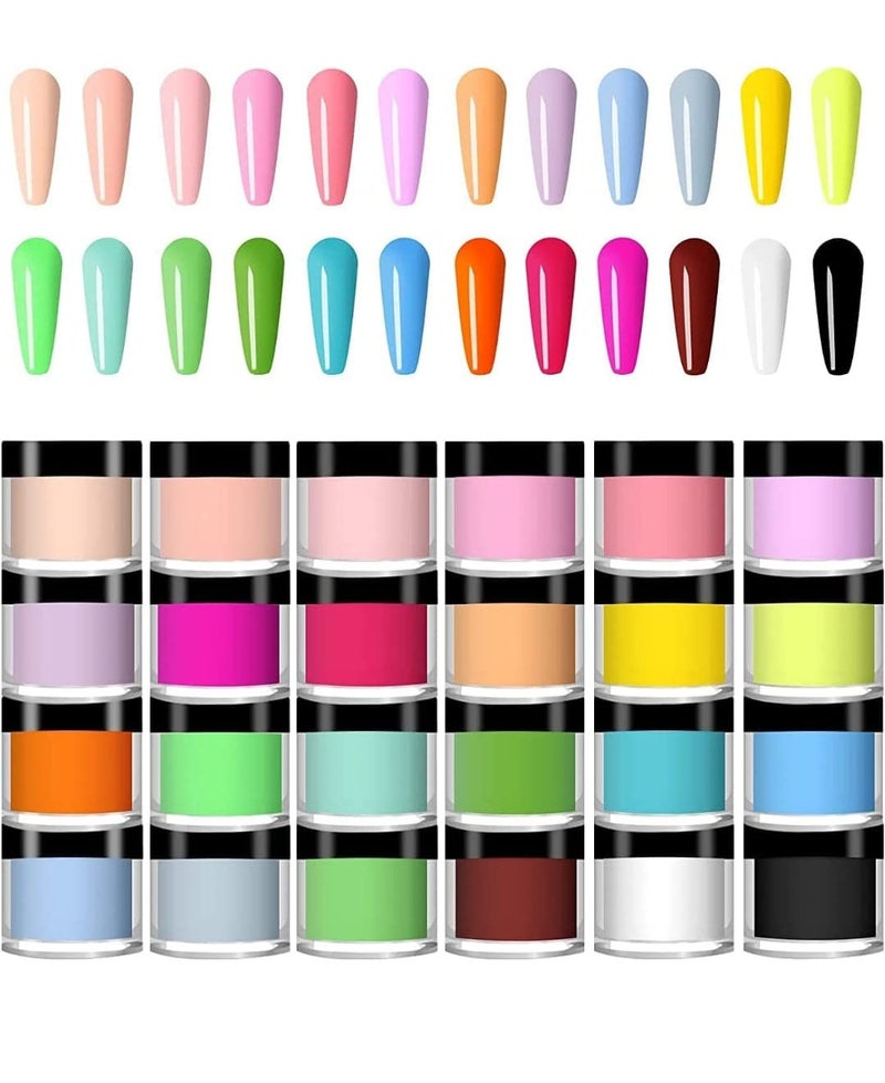 Acrylic powder set of 12 Colors Acrylic Nail Powder Set Colored Acrylic Powder for Nails DIY Art Design 3D Manicure Extension Gifts for Women and Girls - Image 1