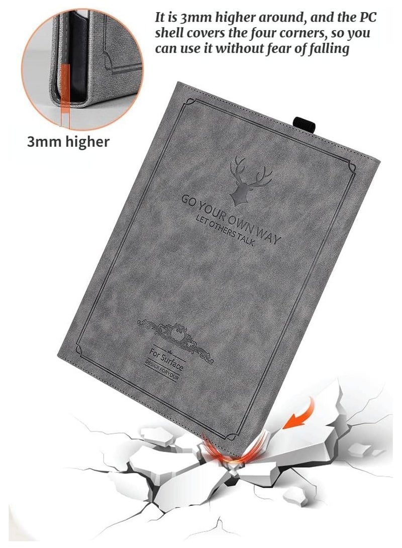 حافظة متوافقة مع مايكروسوفت سيرفيس برو 11 (2024) 13 بوصة ، غطاء واقي متعدد الزوايا مع حامل قلم يناسب لوحة المفاتيح والمسند لسطح برو 11 - Image 2