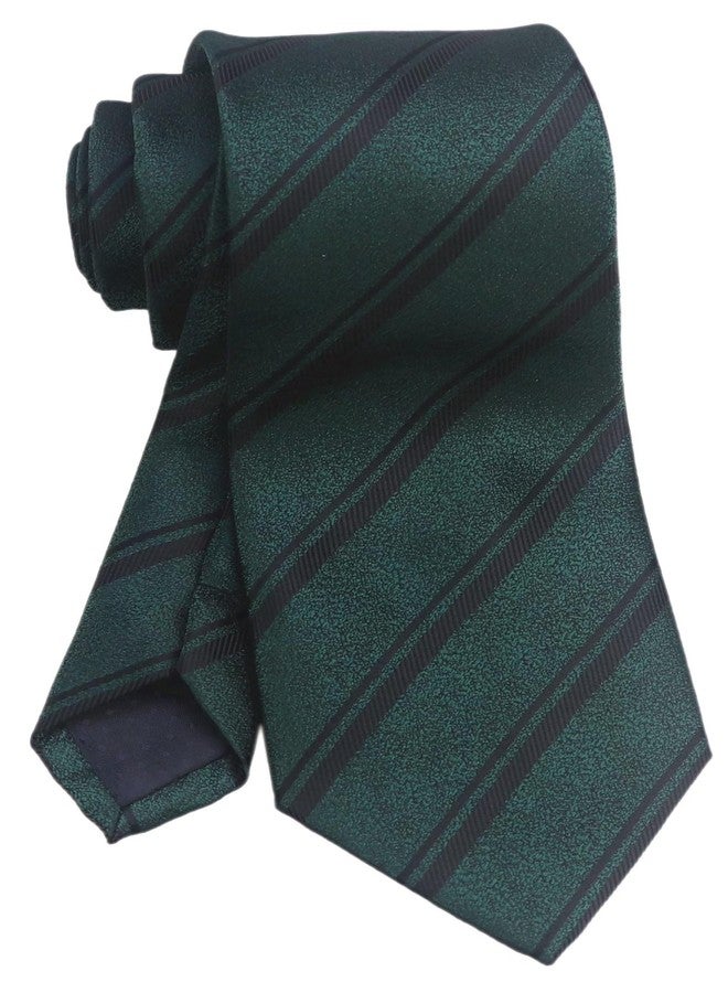 Secdtie Men's Slim Pine Forest Green Black Woven Polyester Ties Vintage Casual Autumn Party Wedding Neckties - Image 3