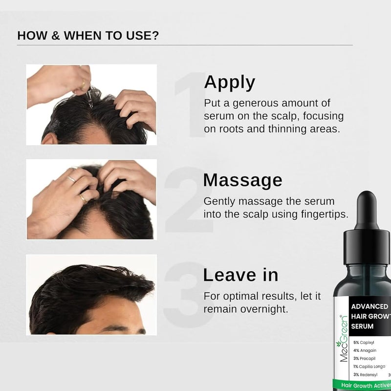 MECGREEN Serum Protection and Shine For Dry Flyaway Frizzy Hair With 6 Rare Flower Oils Extraordinary Oil 30ml - Image 4