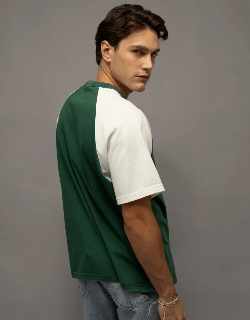 American Eagle AE Relaxed Heavyweight Raglan T-Shirt