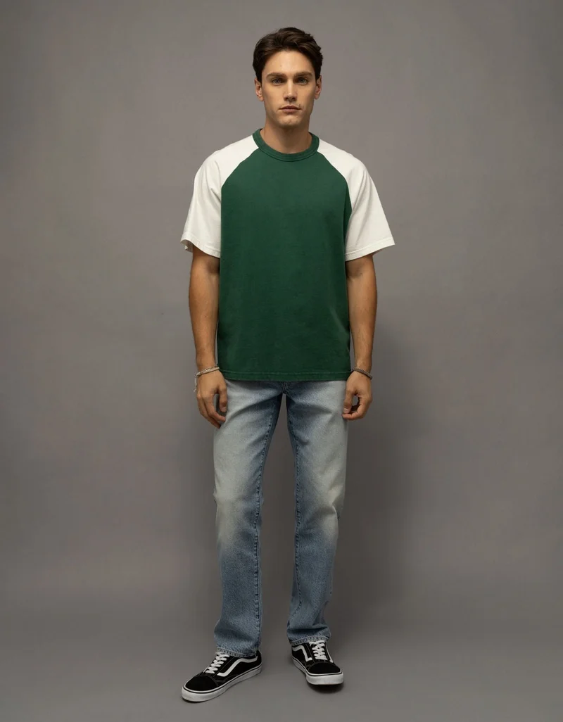 American Eagle AE Relaxed Heavyweight Raglan T-Shirt