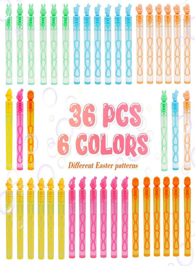 LOKIPA 36PCS Easter Mini Bubbles Wands, Bubble Party Favors Assortment Toys for Kids, Summer Toy Party Favor, Easter Basket Stuffers for Girls & Boys - Image 2