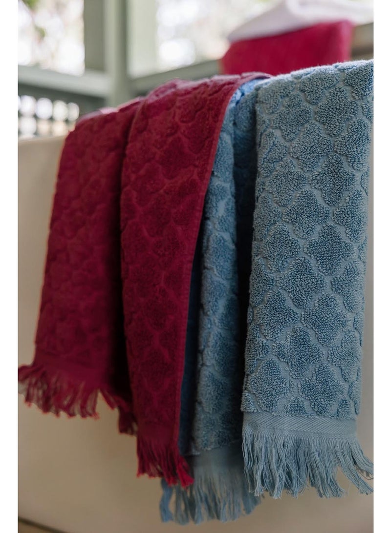 More cottons  منشفة جاكار صغيرة 600 جرام لكل متر مربع  - Image 3