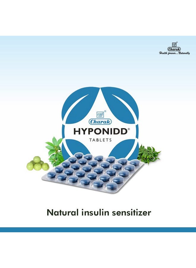 Charak أقراص تشارك فارما هايبويد لتنظيم الهرمونات في متلازمة تكيس المبايض والسكري | تنظيم الهرمونات لدورة أفضل | تحتوي على أعشاب جودوتشي، أملكي، هاريدرا، فيجايزار - 30 قرص × 3 - Image 2