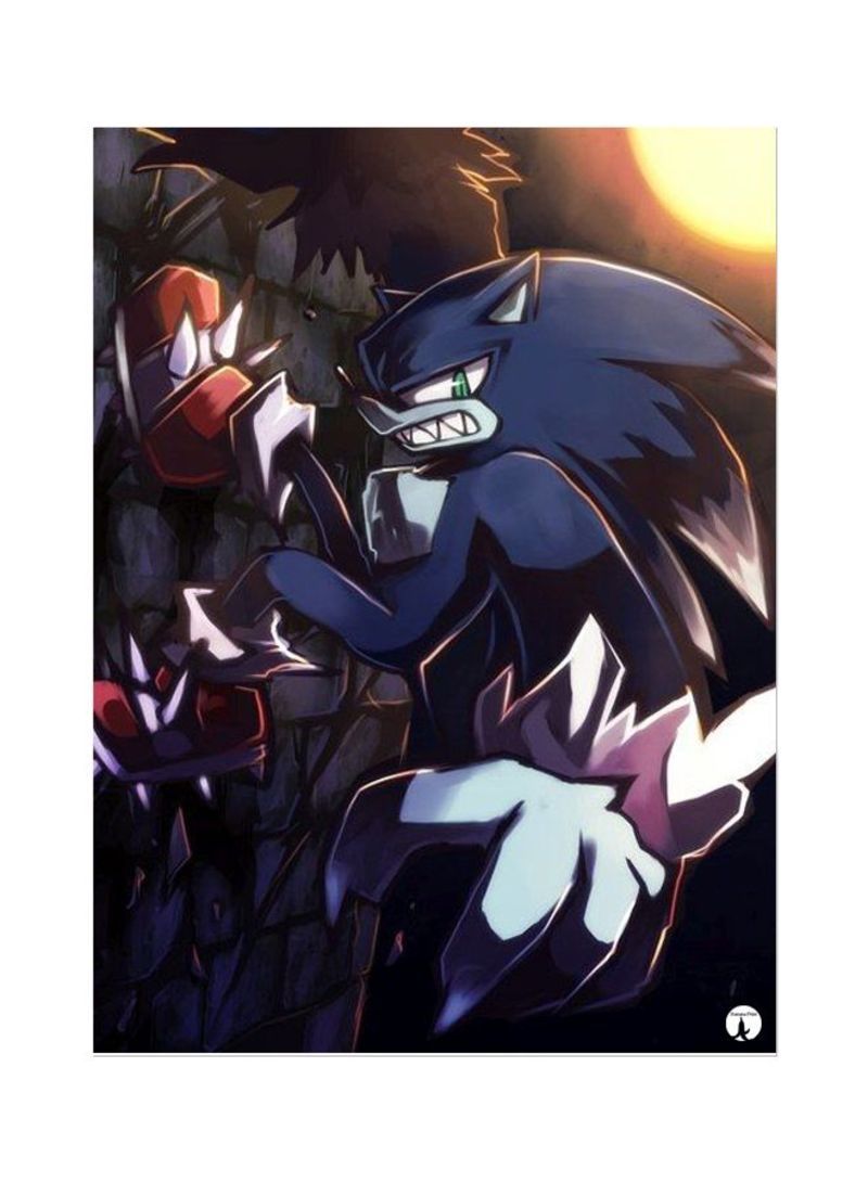 Sonic Printed Mousepad Blue/Red/Yellow