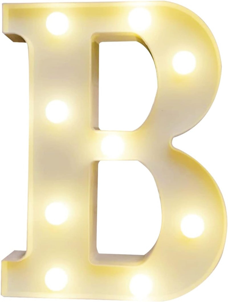 Alphabet LED Light, High Bright Romantic Warm White Light, Pure, Night Lamp, for Birthday Christmas Wedding Home Party bar Decoration (C) - Image 4
