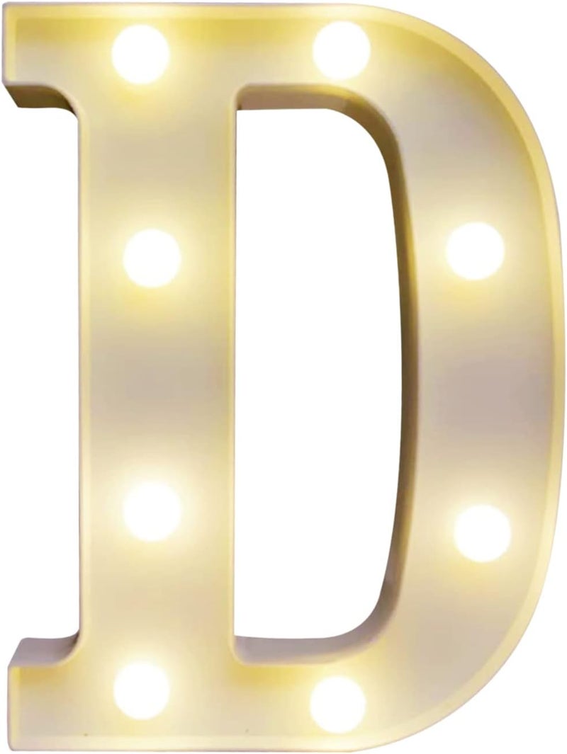 Alphabet LED Light, High Bright Romantic Warm White Light, Pure, Night Lamp, for Birthday Christmas Wedding Home Party bar Decoration (C) - Image 5