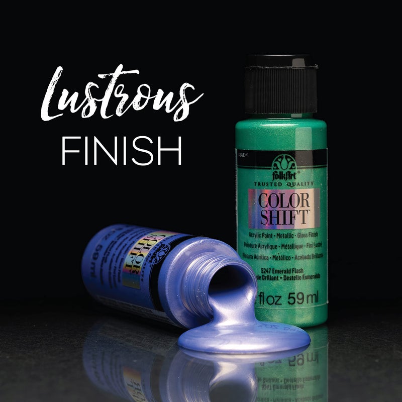 FolkArt , Multi-Surface 4 Bottle Acrylic Paint Set, 2oz, Color Shift Colors, 8 Fl Oz (Pack of 1) - Image 4