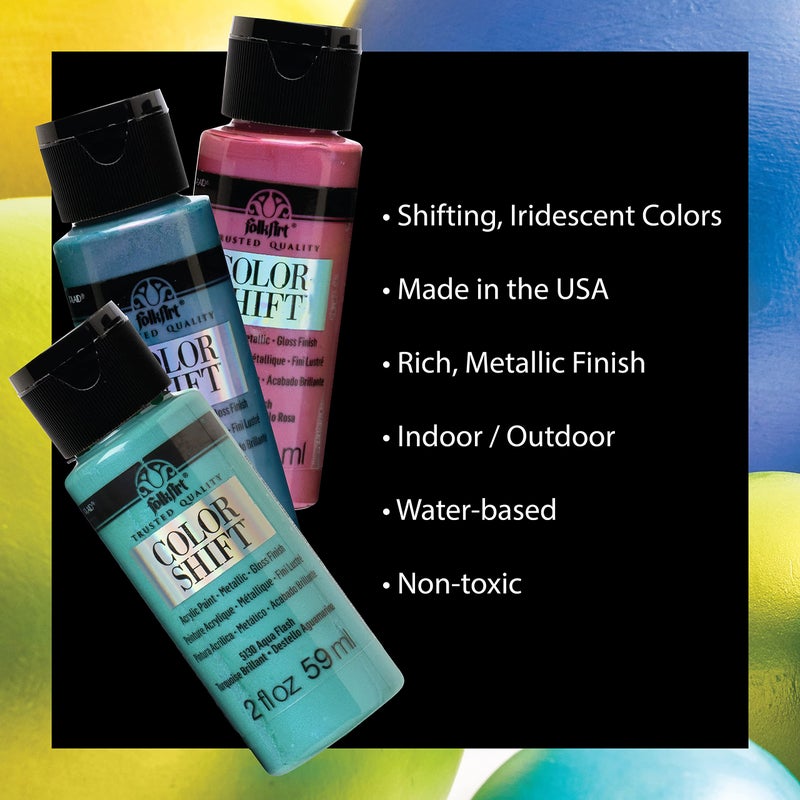 FolkArt , Multi-Surface 4 Bottle Acrylic Paint Set, 2oz, Color Shift Colors, 8 Fl Oz (Pack of 1) - Image 5