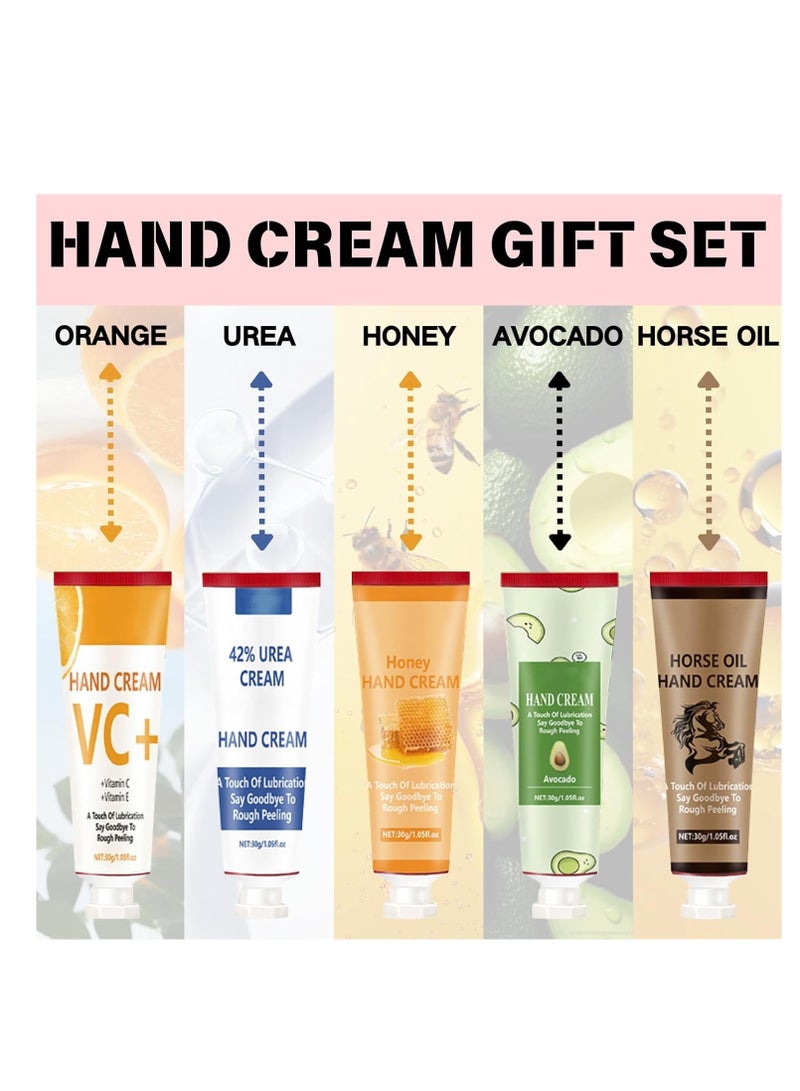 روزينو مجموعة هدايا كريم اليد ، مجموعة كريم اليد الصغيرة 5x30 مل للأيدي الجافة ، مجموعة هدايا كريم اليد بحجم السفر ، هدايا عيد الميلاد وأعياد الميلاد للنساء ، غسول اليدين المرطب الطبيعي للنساء والفتيات - Image 4