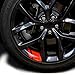 Kemaily Wheel Decals Hash Stripe Stickers Fits 18 21 Wheels 6Pcs Reflective Car Wheel Rim Decal Stripes Decoration Accessories Red - Image 2