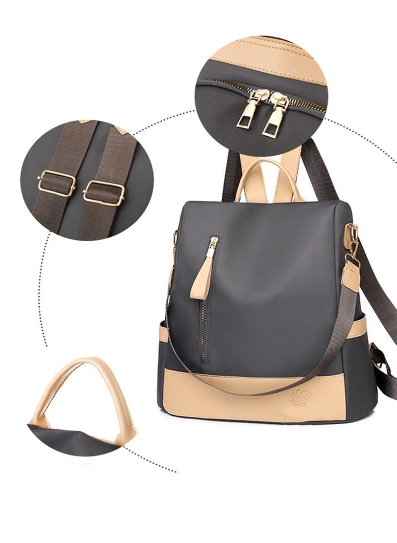 HomarKet Shoulder Backpack Grey/Beige - Image 2