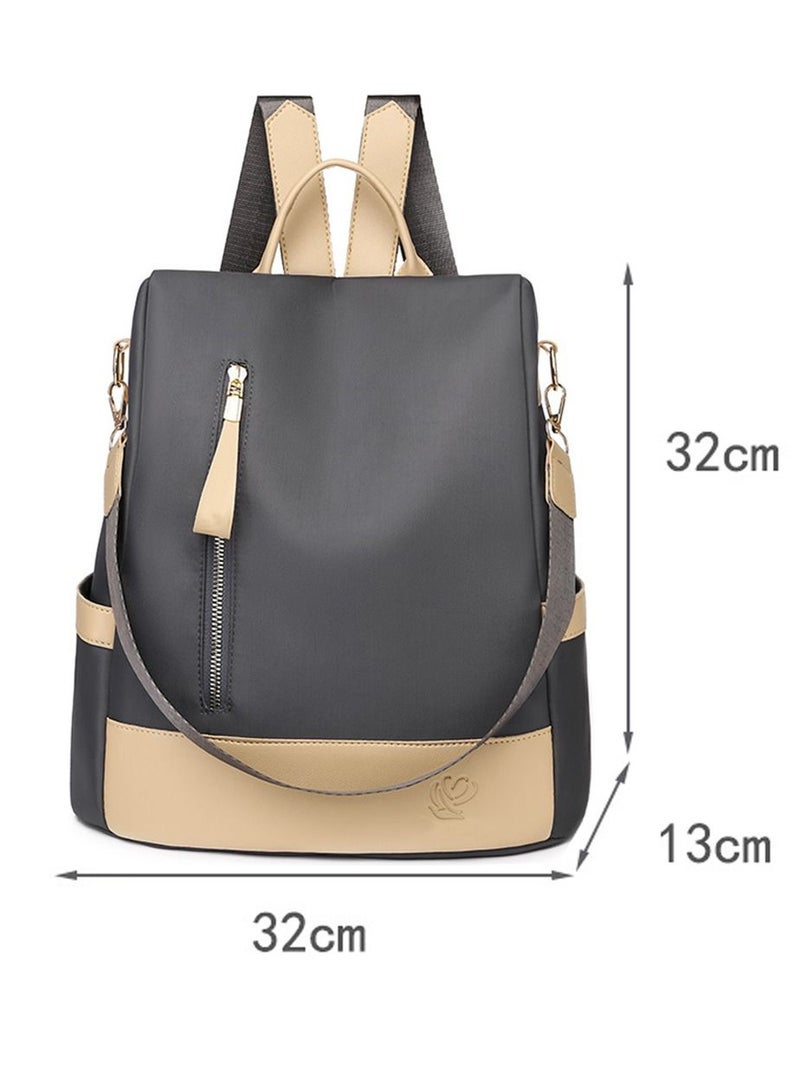 HomarKet Shoulder Backpack Grey/Beige - Image 4