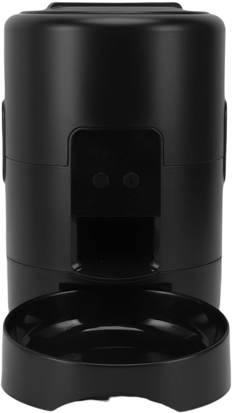 WiFi Automatic Pet Feeder, 2L Large Capacity Smart Cat Dog Food Dispenser with Timed Portioned Feeding App Control, for Home Use (Black) - Image 3