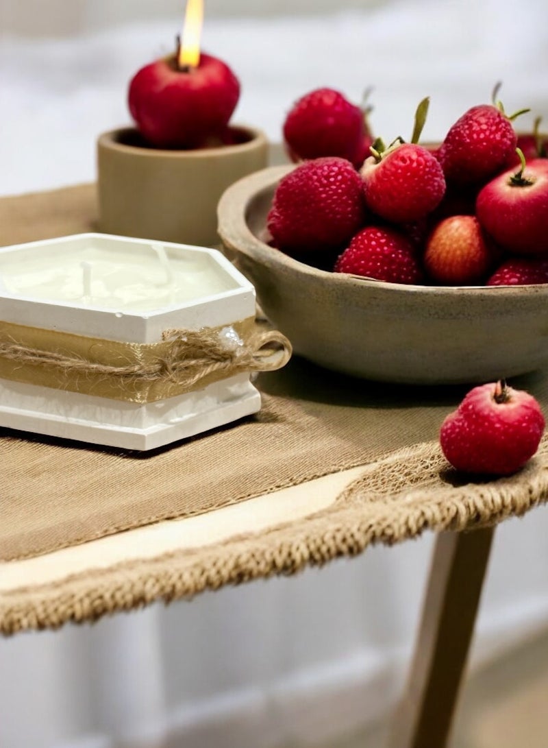 ANUM BY MUNA Luxury Jasmine Candle in Polygonal Jar – 6.5 cm Diameter - Image 1