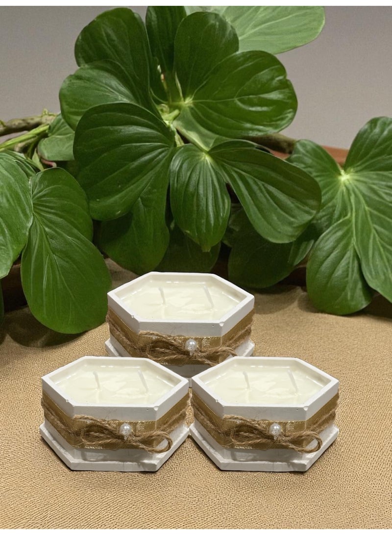 ANUM BY MUNA Luxury Jasmine Candle in Polygonal Jar – 6.5 cm Diameter - Image 3