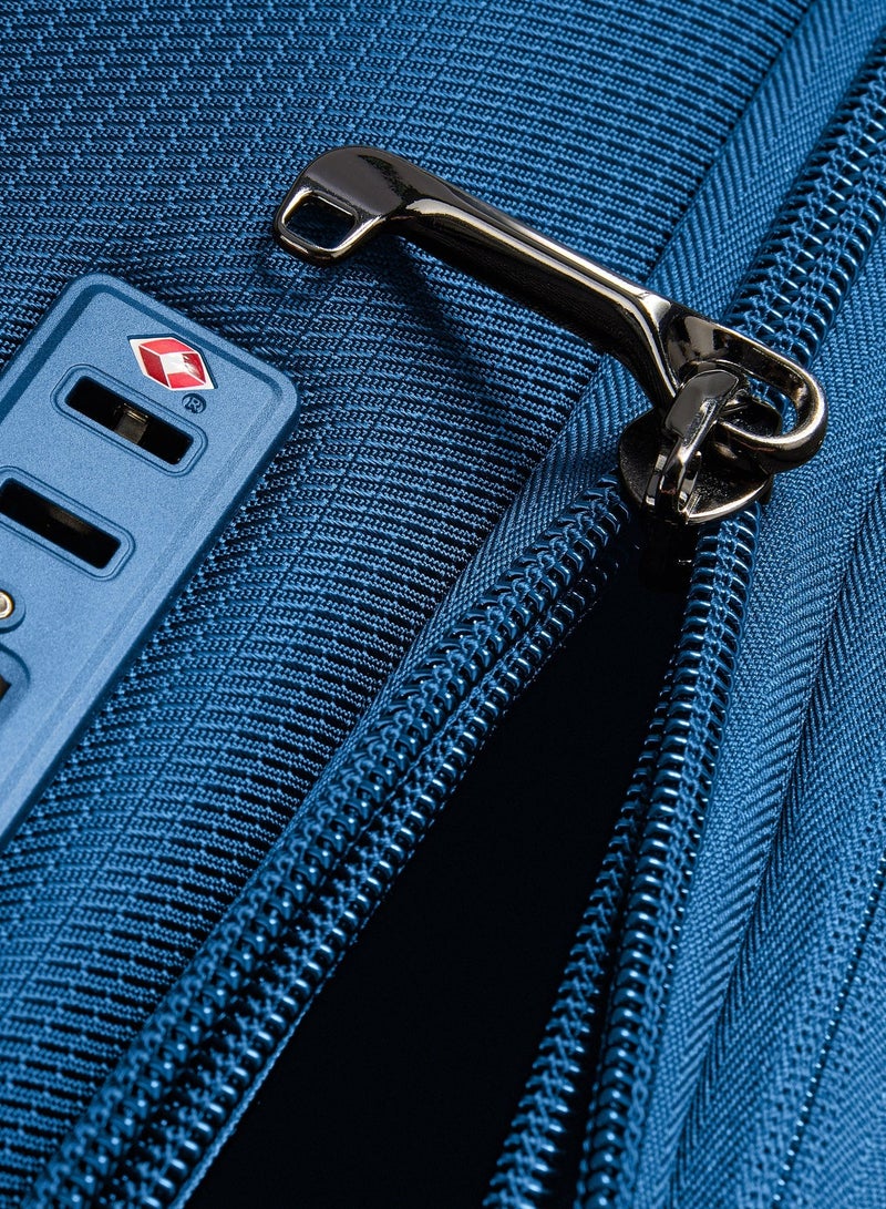 ديلسي _باريس حقيبة ترولي كابينة مونمارتر اير 2.0 55 سم سوفت كيس بعجلات مزدوجة قابلة للتوسيع أزرق فاتح - Image 4