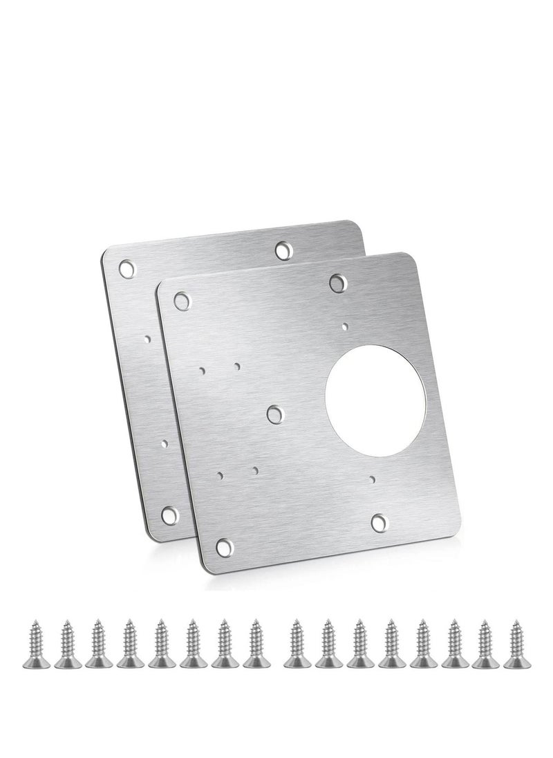 Y&D Cabinet Hinge Repair Plate Kit, 2 Pcs Side Piece Bracket door Fix Cantilever Hinge, for Protecting Wooden, Kitchen  - Image 1