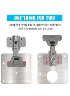 Y&D Cabinet Hinge Repair Plate Kit, 2 Pcs Side Piece Bracket door Fix Cantilever Hinge, for Protecting Wooden, Kitchen  - Image 4