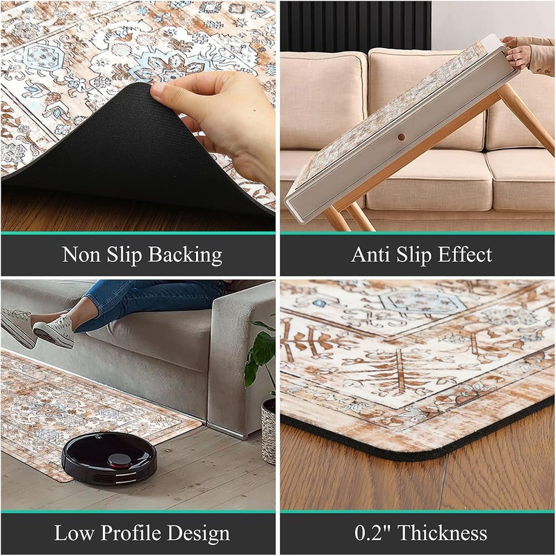 Calyrex Kitchen Rugs 3 Pcs Rubber Kitchen Mats for Floor Waterproof Kitchen Rugs and Mats Non Skid Washable Farmhouse Floral Kitchen Floor Mat for Laundry - Image 3