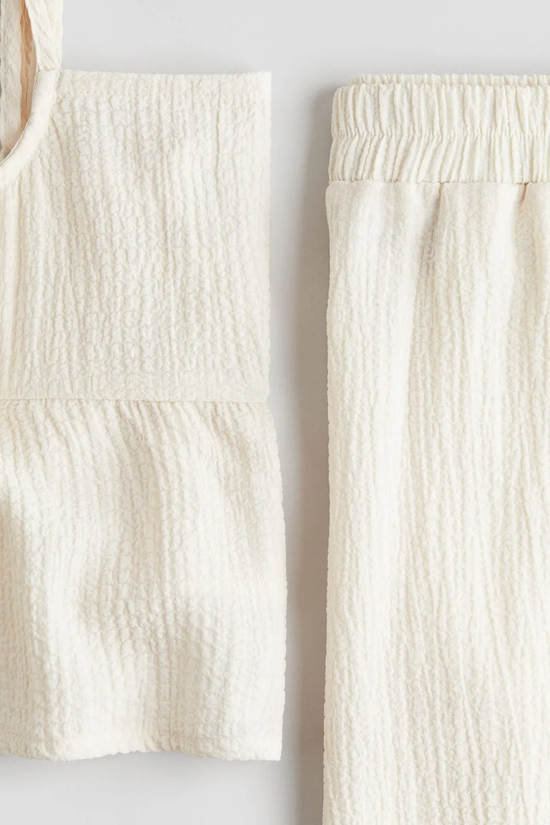 اتش اند ام طقم من قطن سيرساكر - قطعتين