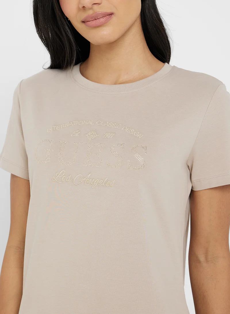 GUESS Marina Short Sleeve Crew Neck T-Shirt