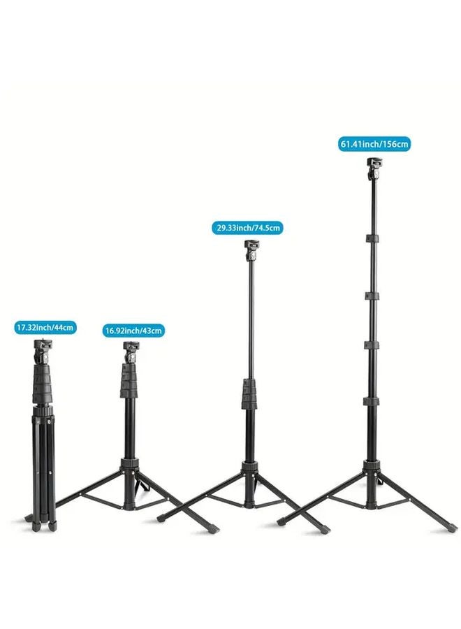 Black LED Video Light With Tripod Stand Dimmable USB Studio Lighting For Streaming - Image 3