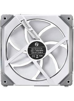 LIAN LI Uni Fan Sl140 Double Pack White With Controller Argb 140Mm Led Pwm Daisy Chain Sl140 2 White Cooler  - Image 4