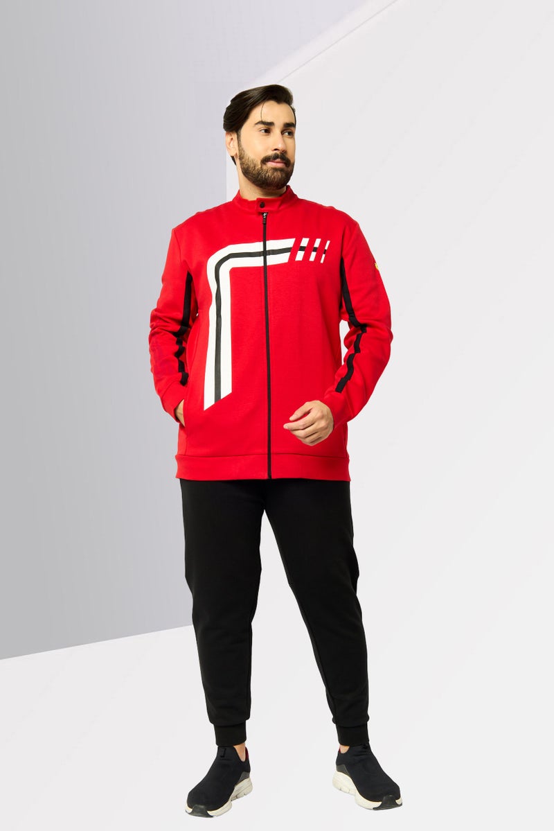 Scuderia Ferrari Men Sportswear Fit Training Track jacket, Red  - Image 2