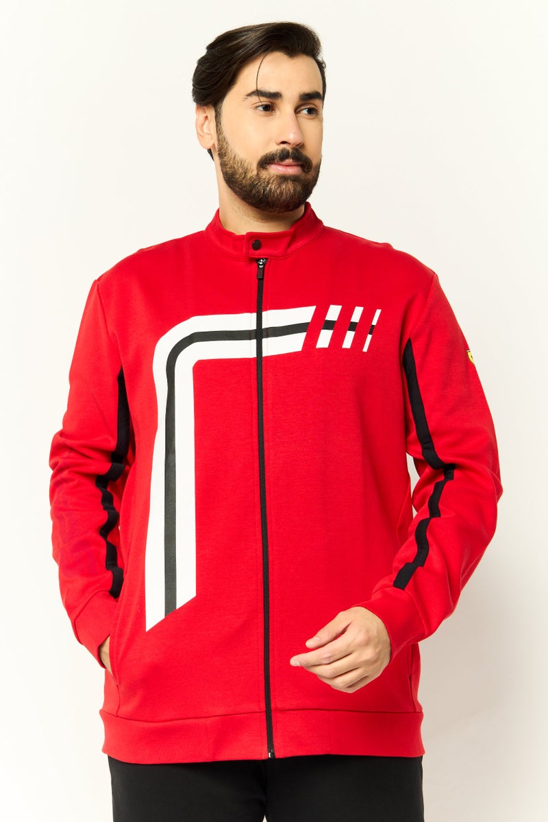 Scuderia Ferrari Men Sportswear Fit Training Track jacket, Red  - Image 1