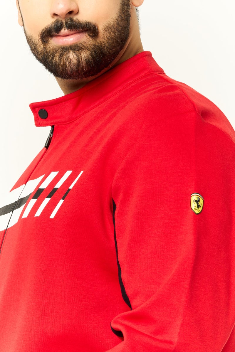 Scuderia Ferrari Men Sportswear Fit Training Track jacket, Red  - Image 3