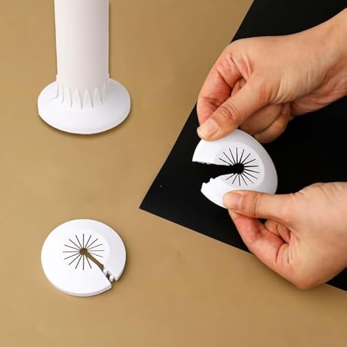 5 PCS PIPE COVER DECORATION RADIATOR PIPE COVERS FOR 14MM-29MM PLASTIC ESCUTCHEON PLUMBING COVER PLATES WATER PIPE COVER WATER PIPE DRAIN LINE COVER PLASTIC WHITE TOILET PIPE COVER - Image 3