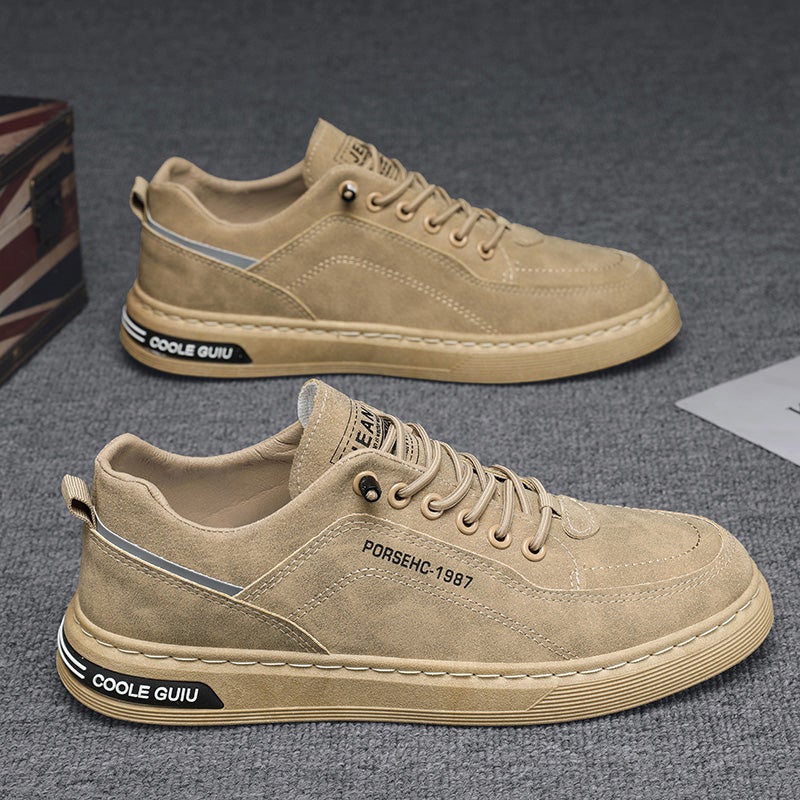 Labor Protection Men'S Shoes For Construction Site Work Wear-Resistant Sneakers Work Men'S Casual Leather Shoes Trendy Shoes - Image 2