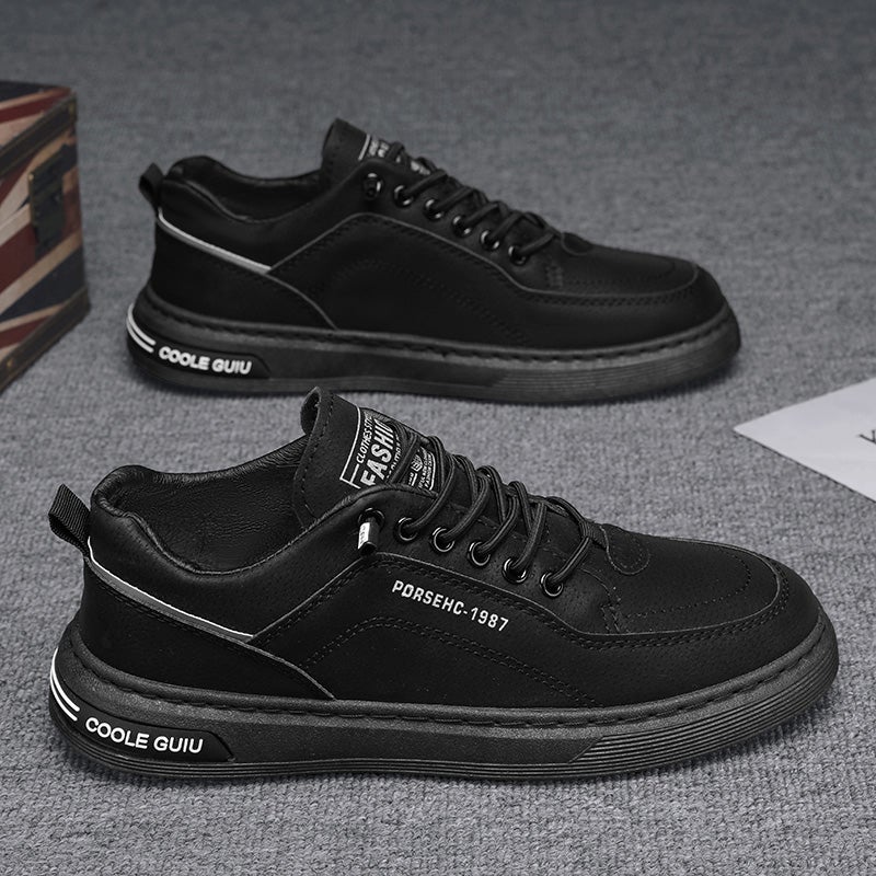 Labor Protection Men'S Shoes For Construction Site Work Wear-Resistant Sneakers Work Men'S Casual Leather Shoes Trendy Shoes - Image 1