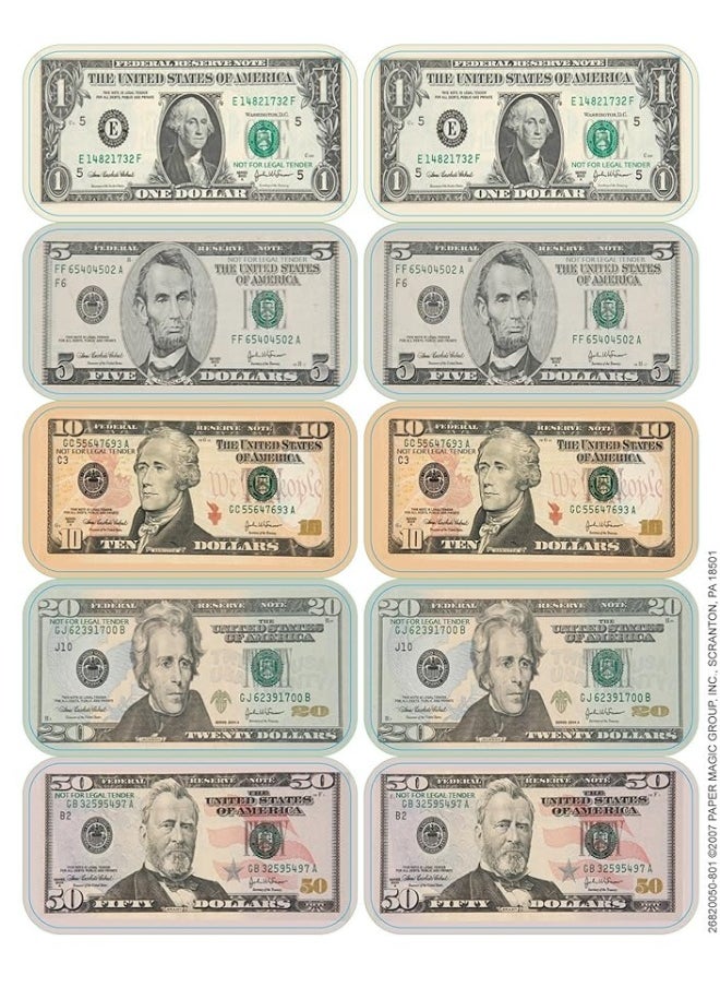Eureka School - Eureka Teacher Supplies Classroom Decoration Dollar Stickers, 80pc - Image 1