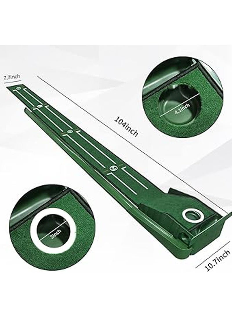 general Golf Putting Green Indoor Set,8 feet Putting Mat with Auto Ball Return,Suit for Men Gift Home Office  - Image 2