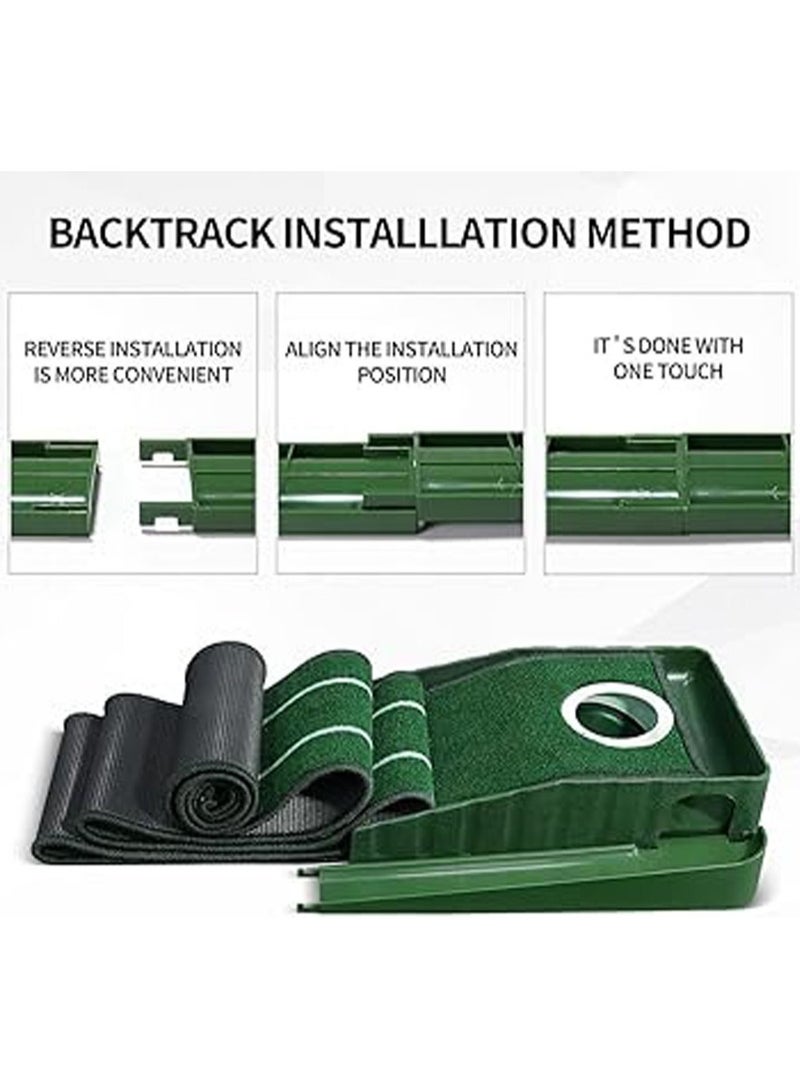 general Golf Putting Green Indoor Set,8 feet Putting Mat with Auto Ball Return,Suit for Men Gift Home Office  - Image 3