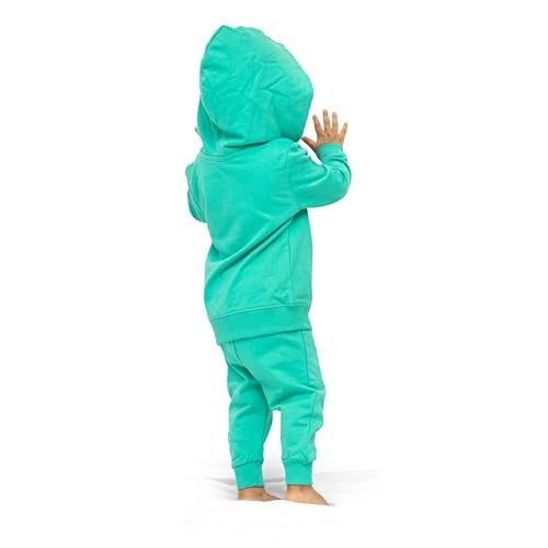 ARIEL Kids Cotton Fleece Full Sleeve Zipper Hoodie Sweatshirt & Sweatpant Clothing Set for Boys and Girls (LITTLBOSS_3-4 years) - Image 4