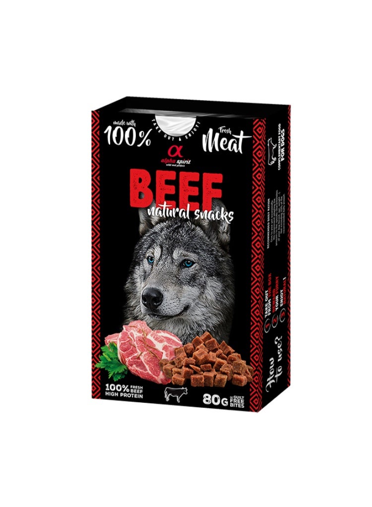 Alpha Spirit Natural Snacks Beef 80 g