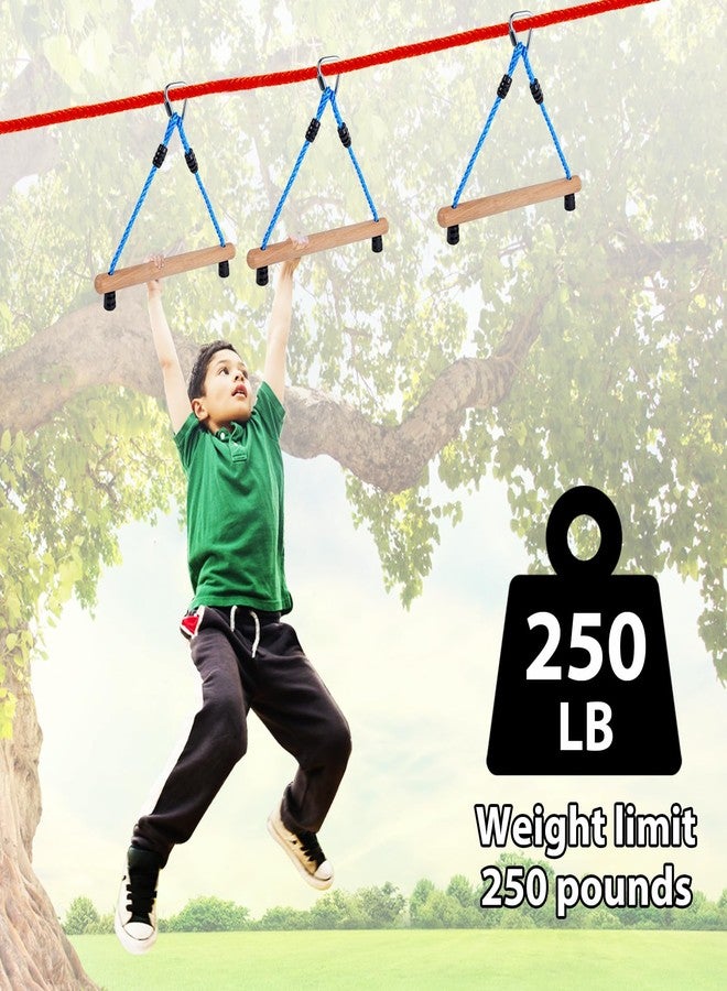 ChengFu Ninja Monkey Bars, Monkey Bars for Kids, Monkey Bars, Swing Accessory Sets, Obstacle Course Trapeze Bars for Outside Training Equipment (3pcs) - Image 5